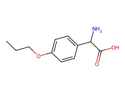 Amino(4-propoxyphenyl)acetic acid structure
