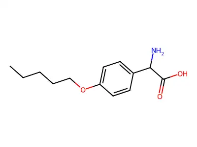 Amino[4-(pentyloxy)phenyl]acetic acid structure