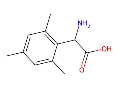 Amino(mesityl)acetic acid structure