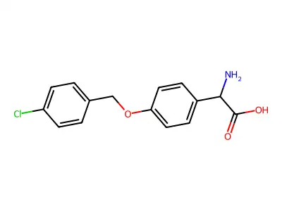 DL-4-[(4-Chlorophenyl)methoxy]-phenylglycine structure