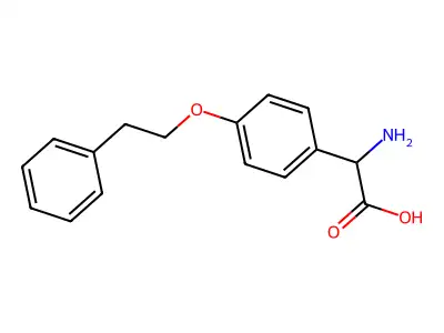 Amino[4-(2-phenylethoxy)phenyl]acetic acid structure