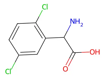 2-amino-2-(2,5-dichlorophenyl)acetic Acid structure