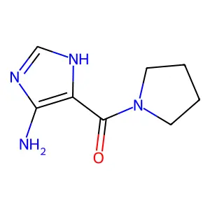 (4-amino-1H-imidazol-5-yl)(pyrrolidin-1-yl)methanone structure