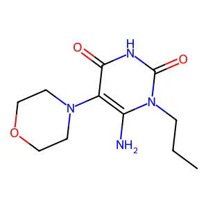6-Amino-5-(morpholin-4-yl)-1-propyl-1,2,3,4-tetrahydropyrimidine-2,4-dione structure