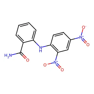 2-[(2,4-Dinitrophenyl)amino]benzamide structure