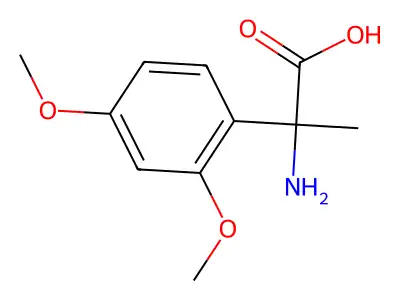 2-amino-2-(2,4-dimethoxyphenyl)propanoic Acid structure