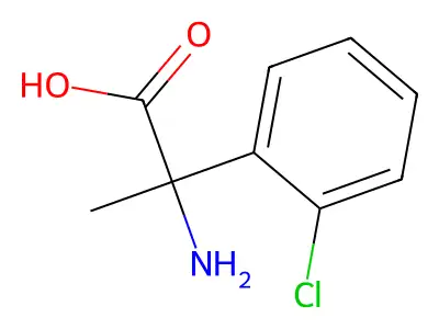 2-amino-2-(2-chlorophenyl)propanoic Acid structure
