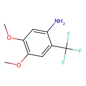 4,5-Dimethoxy-2-(trifluoromethyl)aniline structure