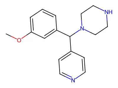 1-[(3-Methoxyphenyl)-pyridin-4-ylmethyl]piperazine structure
