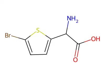 2-amino-2-(5-bromothiophen-2-yl)acetic Acid structure
