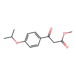 Methyl 3-(4-isopropoxyphenyl)-3-oxopropanoate structure