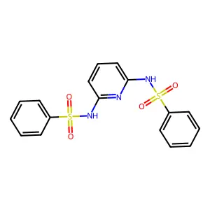 N-[6-(benzenesulfonamido)pyridin-2-yl]benzenesulfonamide structure