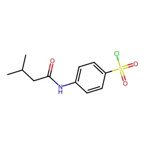4-[(3-Methylbutanoyl)amino]benzenesulfonyl chloride structure