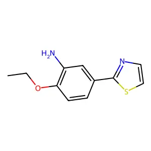 2-Ethoxy-5-(1,3-thiazol-2-yl)aniline structure