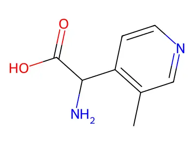 2-amino-2-(3-methylpyridin-4-yl)acetic Acid structure