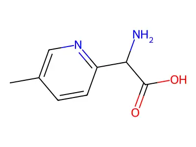2-amino-2-(5-methylpyridin-2-yl)acetic Acid structure