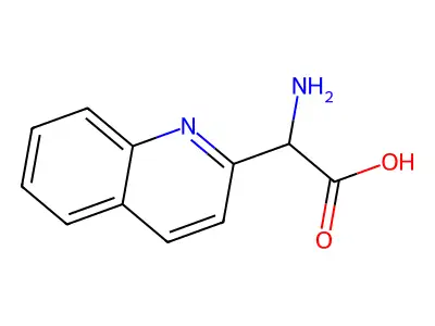 2-Amino-2-(quinolin-2-yl)acetic acid structure