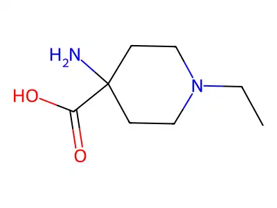 4-Amino-1-ethyl-4-piperidinecarboxylic acid structure