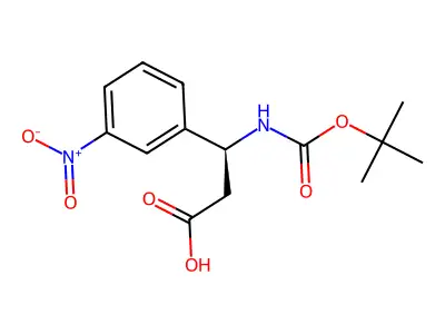 3-(Boc-amino)-3-(3-nitrophenyl)propionic acid structure