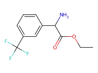 Ethyl 2-amino-2-[3-(trifluoromethyl)phenyl]acetate structure