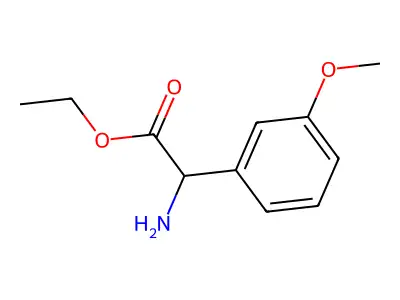Ethyl 2-amino-2-(3-methoxyphenyl)acetate structure