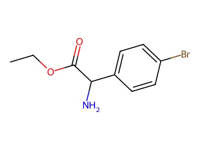 Ethyl 2-amino-2-(4-bromophenyl)acetate structure