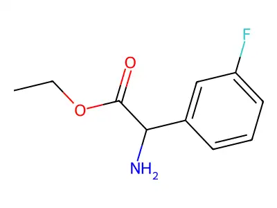 Ethyl 2-amino-2-(3-fluorophenyl)acetate structure