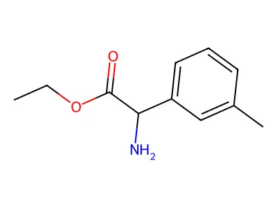 Ethyl 2-amino-2-(3-methylphenyl)acetate structure