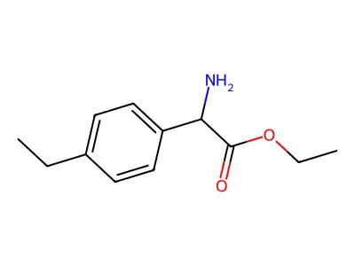 Ethyl 2-amino-2-(4-ethylphenyl)acetate structure