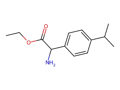 Ethyl 2-amino-2-[4-(propan-2-yl)phenyl]acetate structure