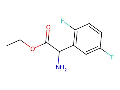 Ethyl 2-amino-2-(2,5-difluorophenyl)acetate structure