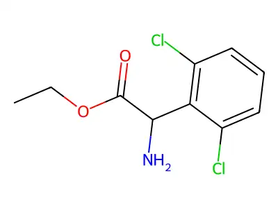 Ethyl 2-amino-2-(2,6-dichlorophenyl)acetate structure