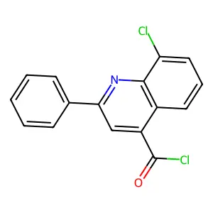 8-氯-2-苯基喹啉-4-甲酰氯 structure