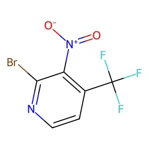 2-Bromo-3-nitro-4-(trifluoromethyl)pyridine structure