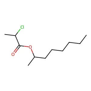 Octan-2-yl 2-chloropropanoate structure