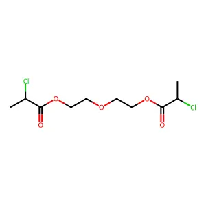 Propanoic acid, 2-chloro-, oxydi-2,1-ethanediyl ester structure