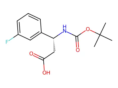 beta-[[(1,1-Dimethylethoxy)carbonyl]amino]-3-fluorobenzenepropanoic acid structure