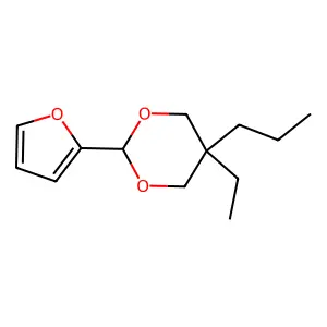 1,3-Dioxane, 5-ethyl-2-(2-furanyl)-5-propyl- structure