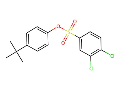 (4-叔丁基苯基)3,4-二氯苯磺酸酯 structure