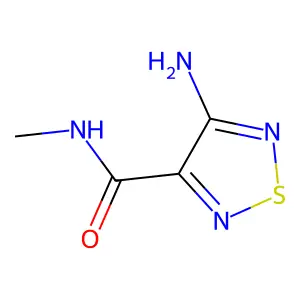 4-amino-N-methyl-1,2,5-thiadiazole-3-carboxamide structure
