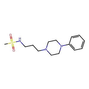 N-(3-(4-phenylpiperazin-1-yl)propyl)methanesulfonamide structure