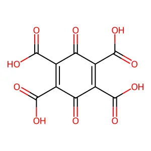 Benzoquinonetetracarboxylic acid structure