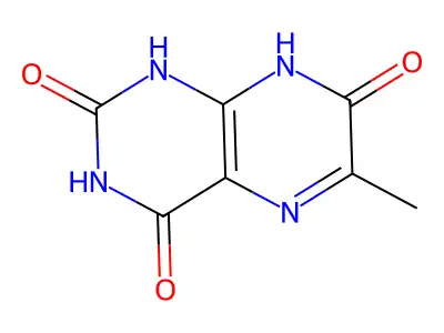 2,4,7-Pteridinetriol, 6-methyl- structure