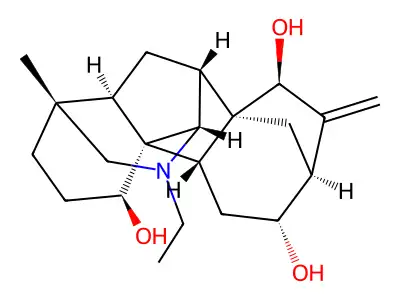 欧乌头碱 structure