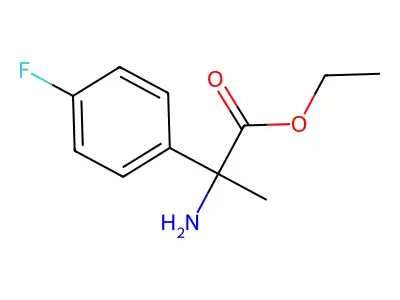 Ethyl 2-amino-2-(4-fluorophenyl)propanoate structure