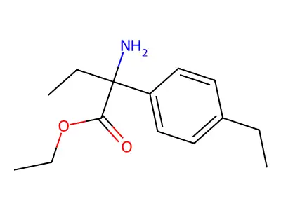 Ethyl 2-amino-2-(4-ethylphenyl)butanoate structure