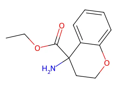 Ethyl 4-aminochromane-4-carboxylate structure