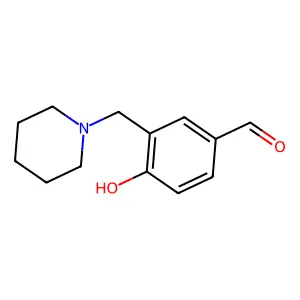 4-Hydroxy-3-piperidin-1-ylmethyl-benzaldehyde structure