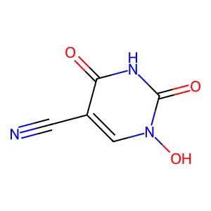 1-Hydroxy-2,4-dioxo-1,2,3,4-tetrahydropyrimidine-5-carbonitrile structure