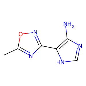 4-(5-Methyl-1,2,4-oxadiazol-3-yl)-1H-imidazol-5-amine structure